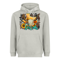 Moon Dust western texas  and cowhide with sunflower Heavyweight Hoodie - Artiststas