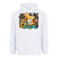 White western texas  and cowhide with sunflower Heavyweight Hoodie - Artiststas