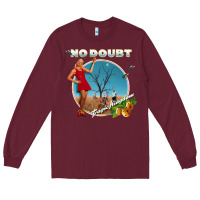 Burgundy no doubt, rock Long Sleeve Tee - ArtMosaic
