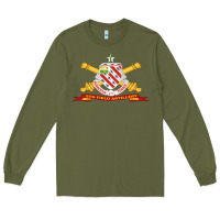 Army Green 8th field artillery w br   ribbon 8th field artillery w br ribbon Long Sleeve Tee - ArtMosaic