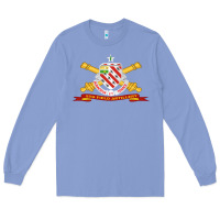 Colony Blue 8th field artillery w br   ribbon 8th field artillery w br ribbon Long Sleeve Tee - ArtMosaic