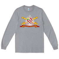 Heather Grey 8th field artillery w br   ribbon 8th field artillery w br ribbon Long Sleeve Tee - ArtMosaic