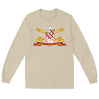 Mushroom 8th field artillery w br   ribbon 8th field artillery w br ribbon Long Sleeve Tee - ArtMosaic