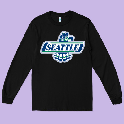 Seattle Thunderbirds, Long Sleeve Tee Designed By Artmosaic