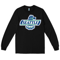 Black seattle thunderbirds, Long Sleeve Tee - ArtMosaic