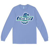 Colony Blue seattle thunderbirds, Long Sleeve Tee - ArtMosaic