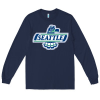 Navy seattle thunderbirds, Long Sleeve Tee - ArtMosaic