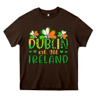 Chocolate Brown dublin ireland st patrick s day Heavy Core Tee - Artiststas