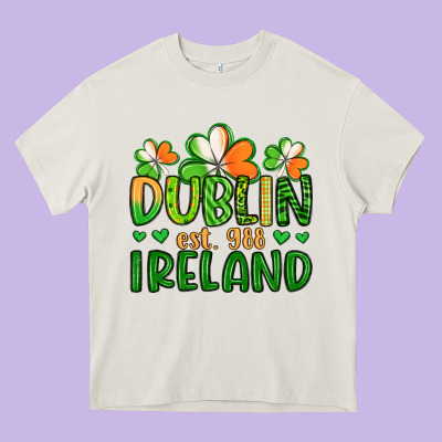 Dublin Ireland St Patrick S Day Heavy Core Tee Designed By Artiststas