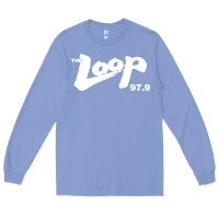 Colony Blue The Loop 97.9 Illinois Radio Long Sleeve Tee - ArtMosaic
