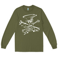 Army Green slash Long Sleeve Tee - ArtMosaic