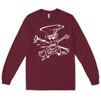 Burgundy slash Long Sleeve Tee - ArtMosaic