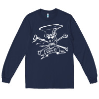 Navy slash Long Sleeve Tee - ArtMosaic