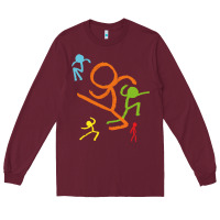 Burgundy alan becker gaming gift Long Sleeve Tee - ArtMosaic