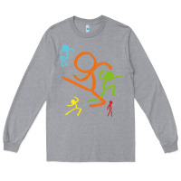 Heather Grey alan becker gaming gift Long Sleeve Tee - ArtMosaic