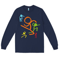 Navy alan becker gaming gift Long Sleeve Tee - ArtMosaic