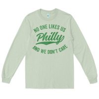 Matcha philly no one likes us and we don't care green text tank top Long Sleeve Tee - ArtMosaic