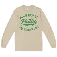 Mushroom philly no one likes us and we don't care green text tank top Long Sleeve Tee - ArtMosaic