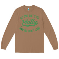 Toasted Coconut philly no one likes us and we don't care green text tank top Long Sleeve Tee - ArtMosaic