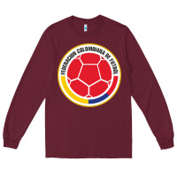 Burgundy colombia Long Sleeve Tee - ArtMosaic