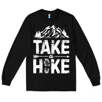 Black take hike Long Sleeve Tee - ArtMosaic