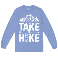 Colony Blue take hike Long Sleeve Tee - ArtMosaic