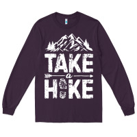 Plum take hike Long Sleeve Tee - ArtMosaic