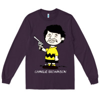 Plum charlie brownson Long Sleeve Tee - ArtMosaic