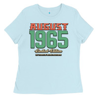 Baby Blue August 1965 Limited Edition 55 Years Of Being Awesome Ladies Tee - Bettercallsaul