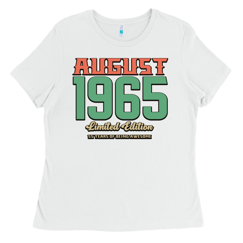 August 1965 Limited Edition 55 Years Of Being Awesome Ladies Tee by Bettercallsaul | Teevron