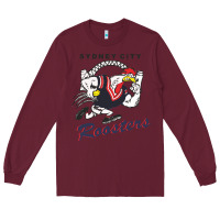 Burgundy roosters-sydney city Classic Long Sleeve Tee - ArtMosaic