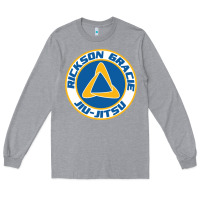 Heather Grey rickson gracie jiu jitsu Long Sleeve Tee - ArtMosaic