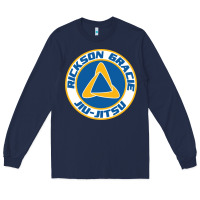 Navy rickson gracie jiu jitsu Long Sleeve Tee - ArtMosaic