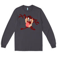 Smoke tasmanian devil cartoon character Long Sleeve Tee - ArtMosaic