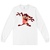 White tasmanian devil cartoon character Long Sleeve Tee - ArtMosaic