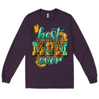 Plum Best Mom ever mother's day Long Sleeve Tee - HowdyJamesFarm