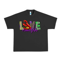 Pigment Black love crawfish mardi gras Urban Heavy Tee - CowGirlArtShop