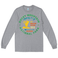 Heather Grey womens rocky mountain national park hiking travel souvenir novelty v n Long Sleeve Tee - trangStudio