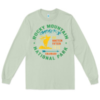 Matcha womens rocky mountain national park hiking travel souvenir novelty v n Long Sleeve Tee - trangStudio