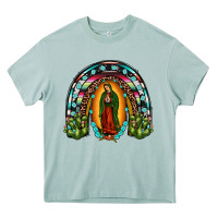 Arona our lady of guadalupe rainbow Heavy Core Tee - JahusDesignShop