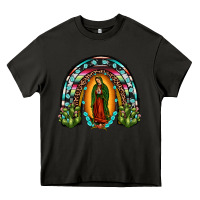 Asphalt our lady of guadalupe rainbow Heavy Core Tee - JahusDesignShop