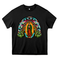 Black our lady of guadalupe rainbow Heavy Core Tee - JahusDesignShop