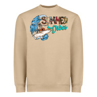 Mushroom Summer Vibes Heavyweight Sweatshirt - CowhideDigitalArt