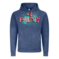 Vintage Denim faith breast cancer Vintage Hoodie - CowGirlArtShop