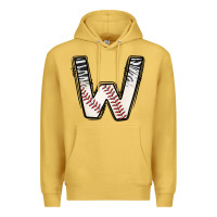 Antique Gold Baseball Alphabet Premium Hoodie - CowhideDigitalArt
