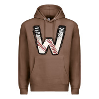 Chestnut Baseball Alphabet Premium Hoodie - CowhideDigitalArt