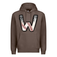 Coffee Baseball Alphabet Premium Hoodie - CowhideDigitalArt