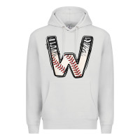 Dove Grey Baseball Alphabet Premium Hoodie - CowhideDigitalArt