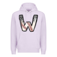 Lilac Baseball Alphabet Premium Hoodie - CowhideDigitalArt