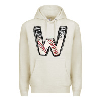 Oatmeal Heather Baseball Alphabet Premium Hoodie - CowhideDigitalArt